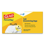 Glad® Tall Kitchen Drawstring Trash Bags, 13 Gal, 0.72 Mil, 24" X 27.38", Gray, 400-carton freeshipping - TVN Wholesale
