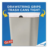 Glad® Tall Kitchen Drawstring Trash Bags, 13 Gal, 0.72 Mil, 24" X 27.38", Gray, 400-carton freeshipping - TVN Wholesale