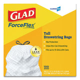 Glad® Tall Kitchen Drawstring Trash Bags, 13 Gal, 0.72 Mil, 24" X 27.38", Gray, 100-box freeshipping - TVN Wholesale