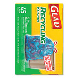 Glad® Tall Kitchen Blue Recycling Bags, 13 Gal, 0.9 Mil, Blue, 180-carton freeshipping - TVN Wholesale