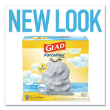 Glad® Odorshield Tall Kitchen Drawstring Bags, 13 Gal, 0.72 Mil, 24" X 27.38", White, 240-carton freeshipping - TVN Wholesale