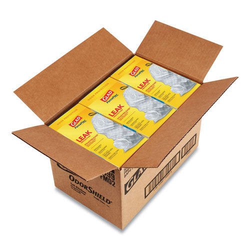 Glad® Odorshield Tall Kitchen Drawstring Bags, 13 Gal, 0.72 Mil, 24" X 27.38", White, 240-carton freeshipping - TVN Wholesale