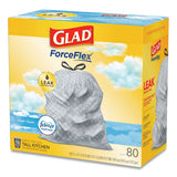 Glad® Odorshield Tall Kitchen Drawstring Bags, 13 Gal, 0.72 Mil, 24" X 27.38", White, 240-carton freeshipping - TVN Wholesale
