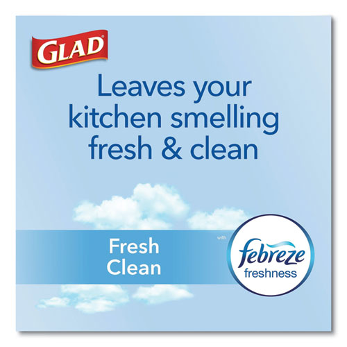 Glad® Odorshield Tall Kitchen Drawstring Bags, 13 Gal, 0.72 Mil, 24" X 27.38", White, 240-carton freeshipping - TVN Wholesale