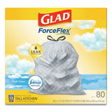 Glad® Odorshield Tall Kitchen Drawstring Bags, 13 Gal, 0.72 Mil, 24" X 27.38", White, 240-carton freeshipping - TVN Wholesale