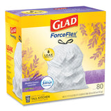 Glad® Odorshield Tall Kitchen Drawstring Bags, 13 Gal, 0.95 Mil, 24" X 27.38", White, 240-carton freeshipping - TVN Wholesale