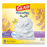 Glad® Odorshield Tall Kitchen Drawstring Bags, 13 Gal, 0.95 Mil, 24" X 27.38", White, 240-carton freeshipping - TVN Wholesale