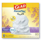 Glad® Odorshield Tall Kitchen Drawstring Bags, 13 Gal, 0.95 Mil, 24" X 27.38", White, 240-carton freeshipping - TVN Wholesale