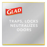 Glad® Tall Kitchen Drawstring Trash Bags, 13 Gal, 0.72 Mil, 23.75" X 24.88", White, 240-carton freeshipping - TVN Wholesale