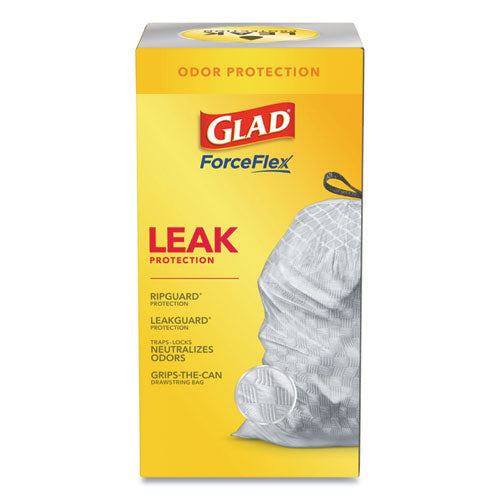 Glad® Tall Kitchen Drawstring Trash Bags, 13 Gal, 0.72 Mil, 23.75" X 24.88", White, 240-carton freeshipping - TVN Wholesale