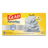 Glad® Tall Kitchen Drawstring Trash Bags, 13 Gal, 0.72 Mil, 23.75" X 24.88", White, 240-carton freeshipping - TVN Wholesale