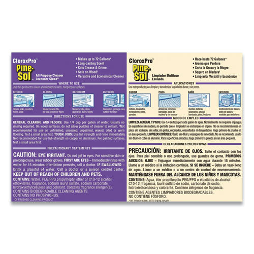 Pine-Sol® All Purpose Cleaner, Lavender Clean, 144 Oz Bottle freeshipping - TVN Wholesale