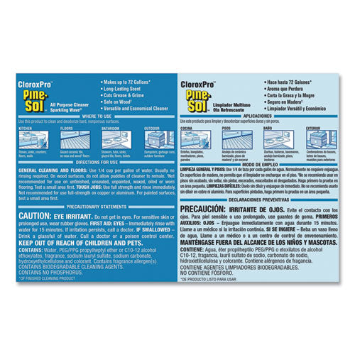 Pine-Sol® All Purpose Cleaner, Sparkling Wave, 144 Oz Bottle, 3-carton freeshipping - TVN Wholesale