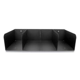 CONTROLTEK® Trays, 4 Compartments, 16 X 8 X 4, Heavy Gauge Steel, Black freeshipping - TVN Wholesale