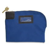 CONTROLTEK® Fabric Deposit Bag, Locking, Canvas, 8.5 X 11 X 1, Blue freeshipping - TVN Wholesale