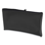 CONTROLTEK® Fabric Deposit Bag, Vinyl, 6 X 11 X 1, Black freeshipping - TVN Wholesale