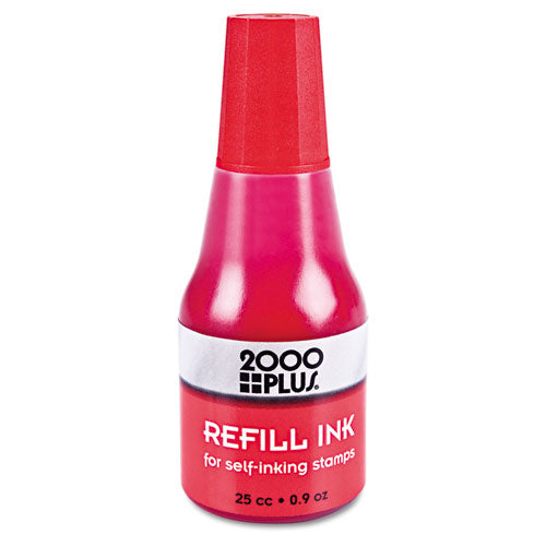 COSCO 2000PLUS® Self-inking Refill Ink, Red, 0.9 Oz. Bottle freeshipping - TVN Wholesale