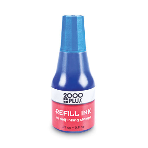 COSCO 2000PLUS® Self-inking Refill Ink, Blue, 0.9 Oz. Bottle freeshipping - TVN Wholesale