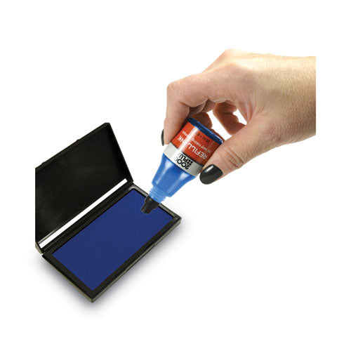 COSCO 2000PLUS® Self-inking Refill Ink, Blue, 0.9 Oz. Bottle freeshipping - TVN Wholesale