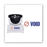 ACCUSTAMP2® Pre-inked Shutter Stamp, Red-blue, Void, 1 5-8 X 1-2 freeshipping - TVN Wholesale