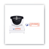 ACCUSTAMP2® Pre-inked Shutter Stamp, Red-blue, Entered, 1 5-8 X 1-2 freeshipping - TVN Wholesale