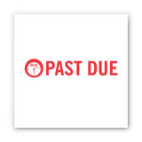 ACCUSTAMP2® Pre-inked Shutter Stamp, Red, Past Due, 1 5-8 X 1-2 freeshipping - TVN Wholesale