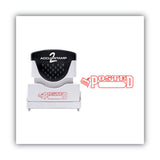 ACCUSTAMP2® Pre-inked Shutter Stamp, Red, Posted, 1 5-8 X 1-2 freeshipping - TVN Wholesale