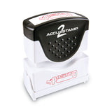 ACCUSTAMP2® Pre-inked Shutter Stamp, Red, Posted, 1 5-8 X 1-2 freeshipping - TVN Wholesale