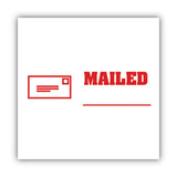 ACCUSTAMP2® Pre-inked Shutter Stamp, Red, Mailed, 1 5-8 X 1-2 freeshipping - TVN Wholesale