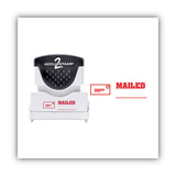 ACCUSTAMP2® Pre-inked Shutter Stamp, Red, Mailed, 1 5-8 X 1-2 freeshipping - TVN Wholesale