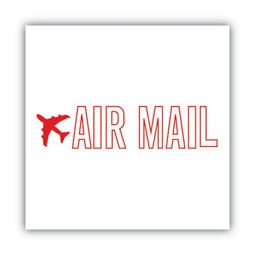 ACCUSTAMP2® Pre-inked Shutter Stamp, Red, Air Mail, 1 5-8 X 1-2 freeshipping - TVN Wholesale