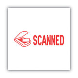 ACCUSTAMP2® Pre-inked Shutter Stamp, Red, Scanned, 1 5-8 X 1-2 freeshipping - TVN Wholesale