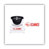 ACCUSTAMP2® Pre-inked Shutter Stamp, Red, Scanned, 1 5-8 X 1-2 freeshipping - TVN Wholesale