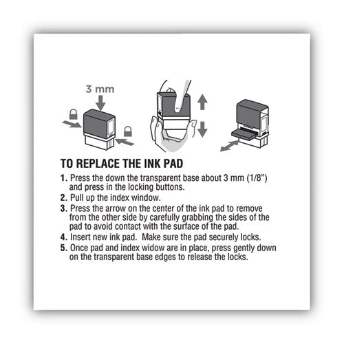 COSCO 2000PLUS® Replacement Ink Pad For 2000plus 1si20pgl, Blue freeshipping - TVN Wholesale