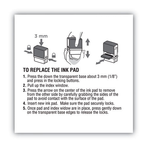 COSCO 2000PLUS® Replacement Ink Pad For 2000plus 1si40pgl And 1si40p, Black freeshipping - TVN Wholesale