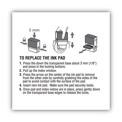 COSCO 2000PLUS® Replacement Ink Pad For 2000plus 1si60p, Black freeshipping - TVN Wholesale