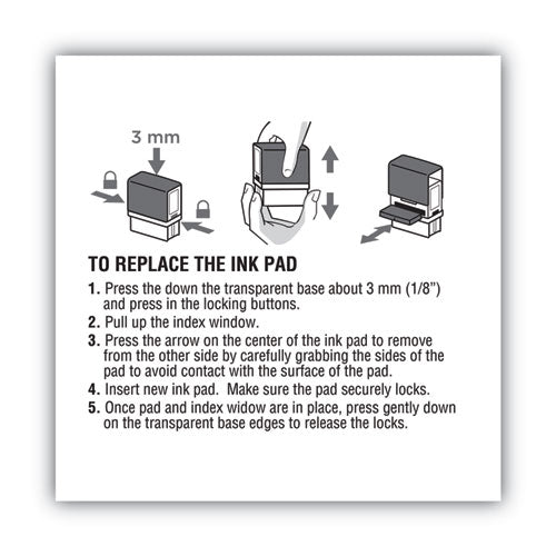 COSCO 2000PLUS® Replacement Ink Pad For 2000plus 1si50p, Red freeshipping - TVN Wholesale