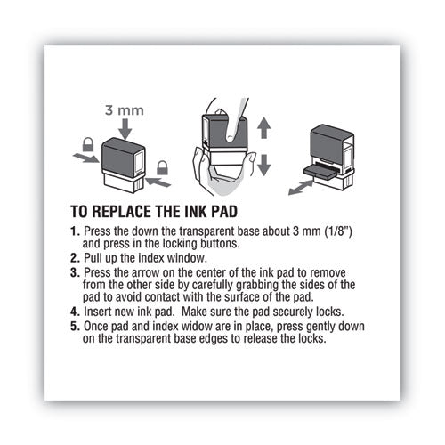COSCO 2000PLUS® Replacement Ink Pad For 2000plus 1si15p, Red freeshipping - TVN Wholesale