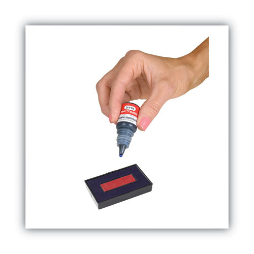 COSCO Accu-stamp Gel Ink Refill, Blue, 0.35 Oz Bottle freeshipping - TVN Wholesale