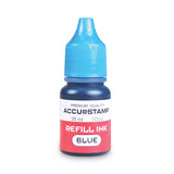 COSCO Accu-stamp Gel Ink Refill, Blue, 0.35 Oz Bottle freeshipping - TVN Wholesale