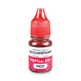 COSCO Accu-stamp Gel Ink Refill, Red, 0.35 Oz Bottle freeshipping - TVN Wholesale