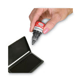 COSCO Accu-stamp Gel Ink Refill, Black, 0.35 Oz Bottle freeshipping - TVN Wholesale