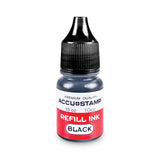 COSCO Accu-stamp Gel Ink Refill, Black, 0.35 Oz Bottle freeshipping - TVN Wholesale