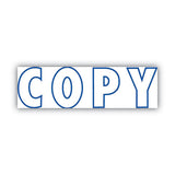 COSCO 2000PLUS® Green Line Message Stamp, Copy, 1 1-2 X 9-16, Blue freeshipping - TVN Wholesale