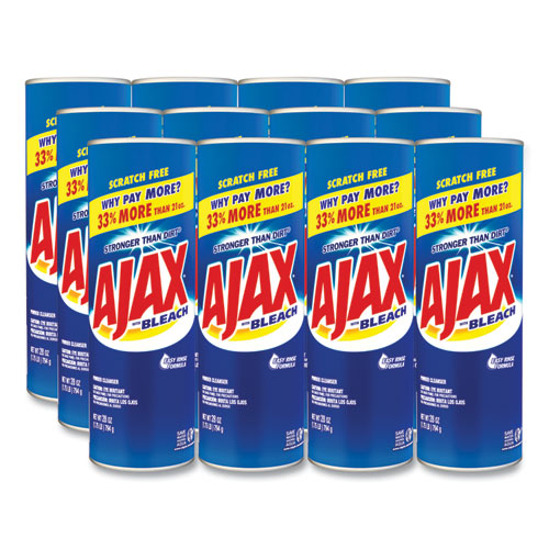 Ajax® Powder Cleanser With Bleach, 28 Oz Canister, 12-carton freeshipping - TVN Wholesale