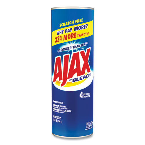 Ajax® Powder Cleanser With Bleach, 28 Oz Canister, 12-carton freeshipping - TVN Wholesale