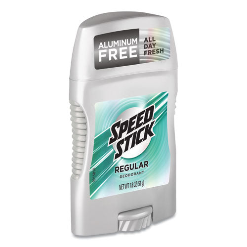 Speed Stick® Deodorant, Regular Scent, 1.8 Oz, White, 12-carton freeshipping - TVN Wholesale