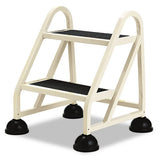 Cramer® Stop-step Ladder, 23", 300 Lb Capacity, 2 Steps, Aluminum, Beige freeshipping - TVN Wholesale