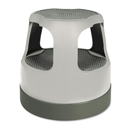 Cramer® Scooter Stool, Round, 2-step, 15", Step And Lock Wheels, 300 Lb Capacity, Gray freeshipping - TVN Wholesale