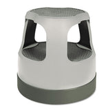 Cramer® Scooter Stool, Round, 2-step, 15", Step And Lock Wheels, 300 Lb Capacity, Gray freeshipping - TVN Wholesale